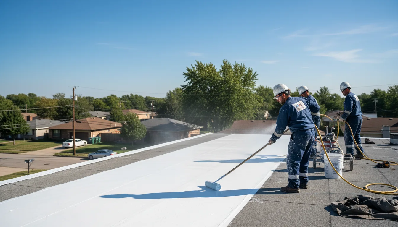 Commercial roof coating in Fredericktown, PA near me